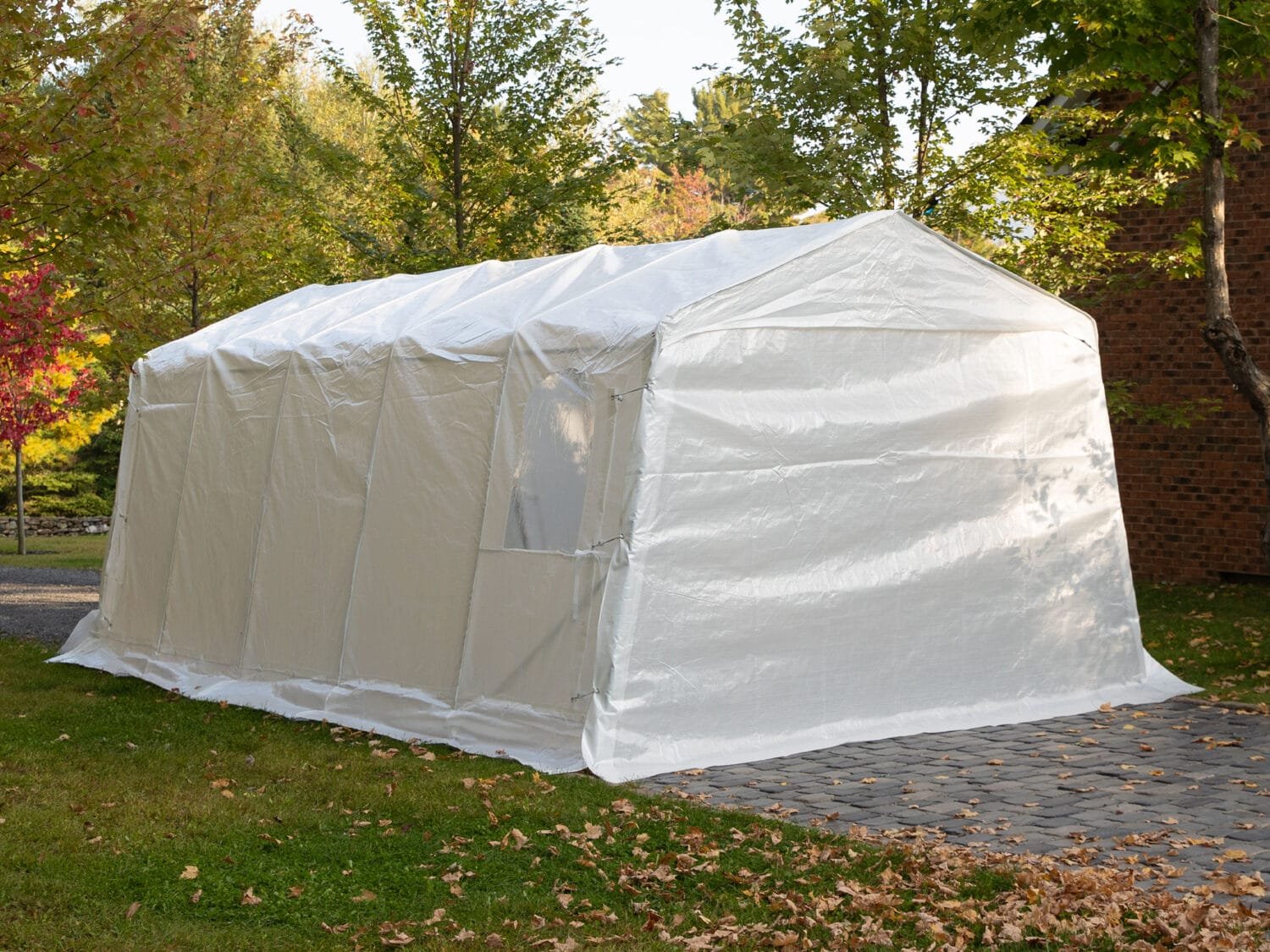 Car Shelter 11 ft. X 20 ft. ASM11x20 CLEAR 60051963136 (5)