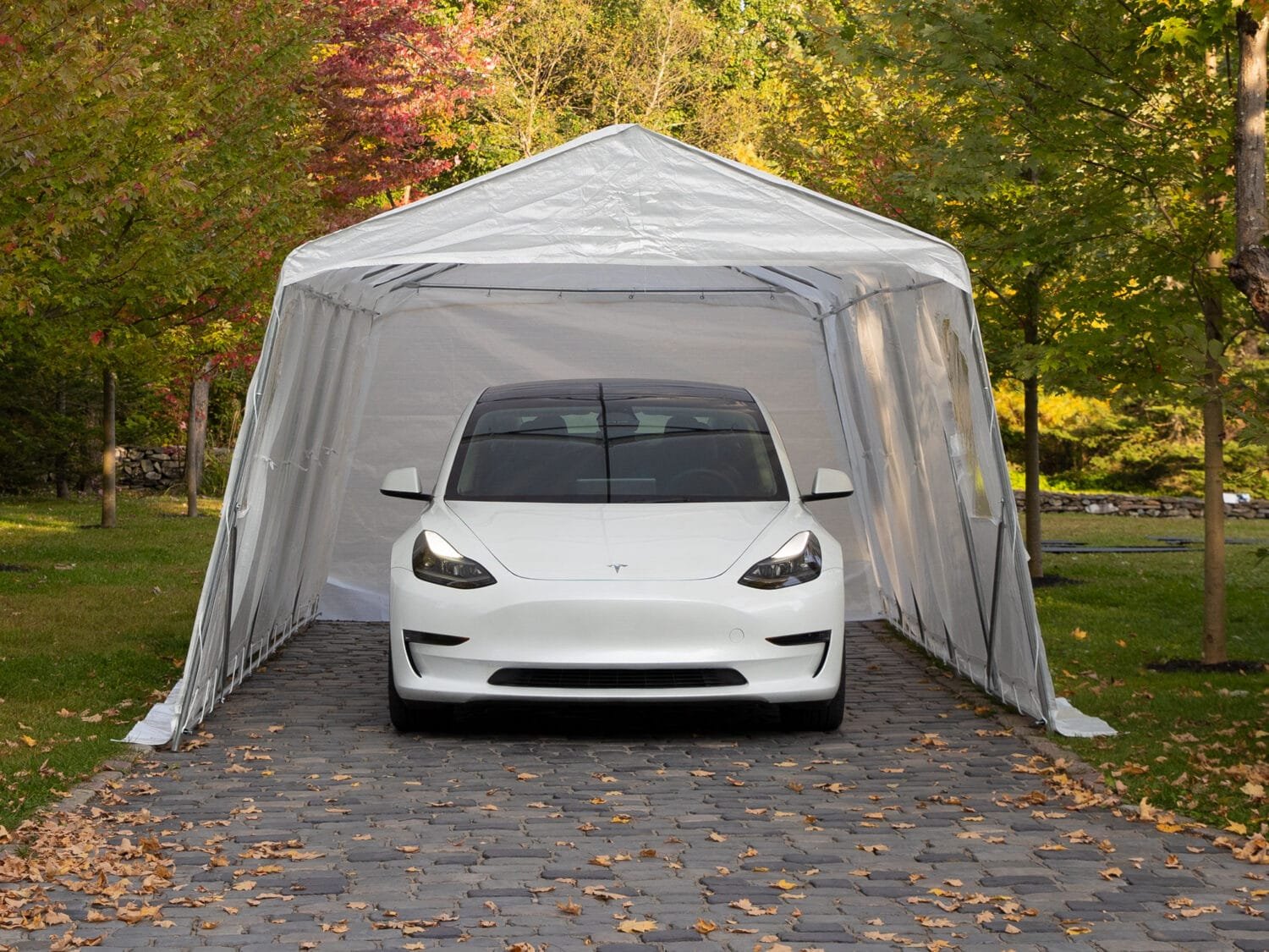 Car Shelter 11 ft. X 20 ft. ASM11x20 CLEAR 60051963136 (6)