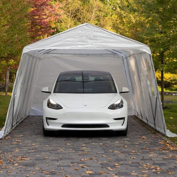 Car Shelter 11 ft. X 20 ft. ASM11x20 CLEAR 60051963136 (6)
