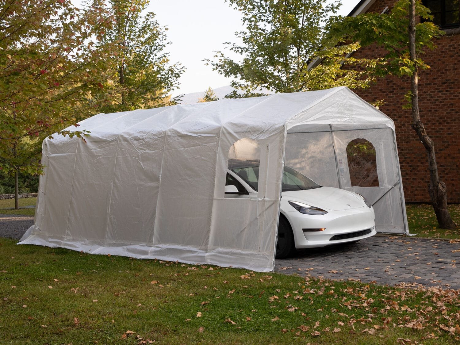 Car Shelter 11 ft. X 20 ft. ASM11x20 CLEAR 60051963136 (8)
