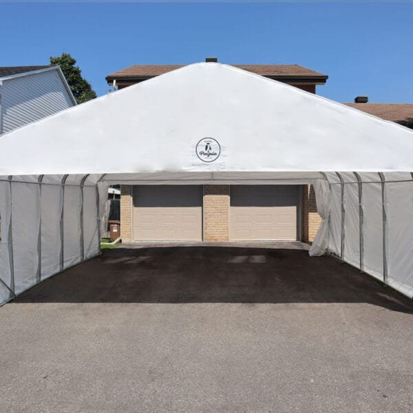 Deluxe Double Car Shelter 20 ft. x 20 ft. CO20X20FF 200 WHI 60051343211 (5)