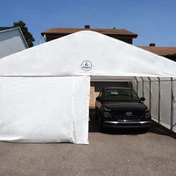 Deluxe Double Car Shelter 20 ft. x 20 ft. CO20X20FF 200 WHI 60051343211 (9)