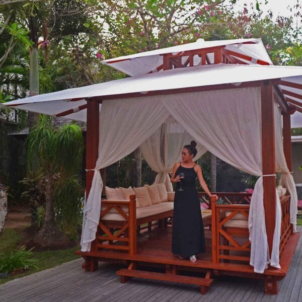 Exquisite Handcrafted Solid Wood Gazebo from Bali Indonesia 100 sq.ft 1