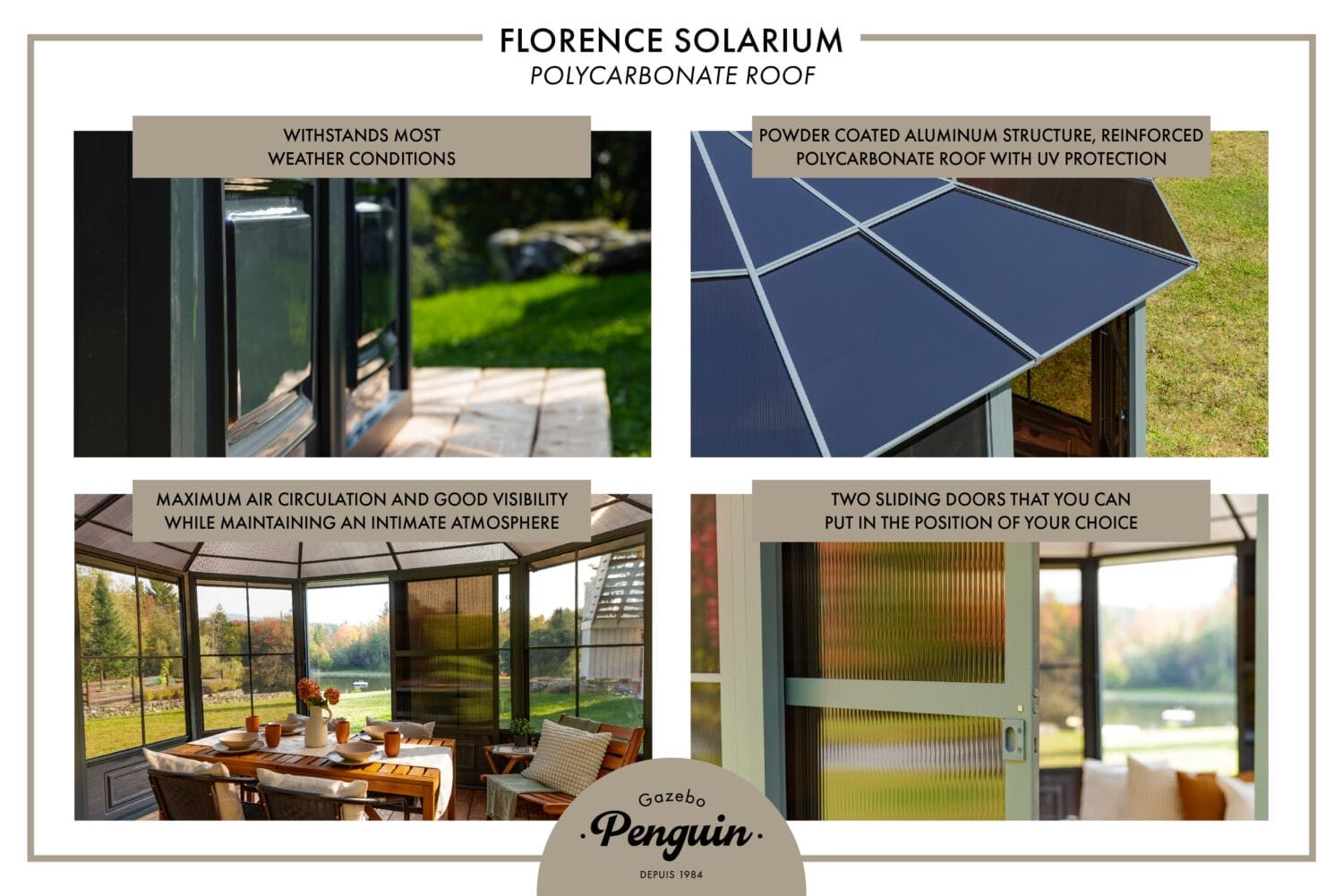 Florence Solarium 12x18 Polycarbonate Roof 41218 12 060051019031 (9)