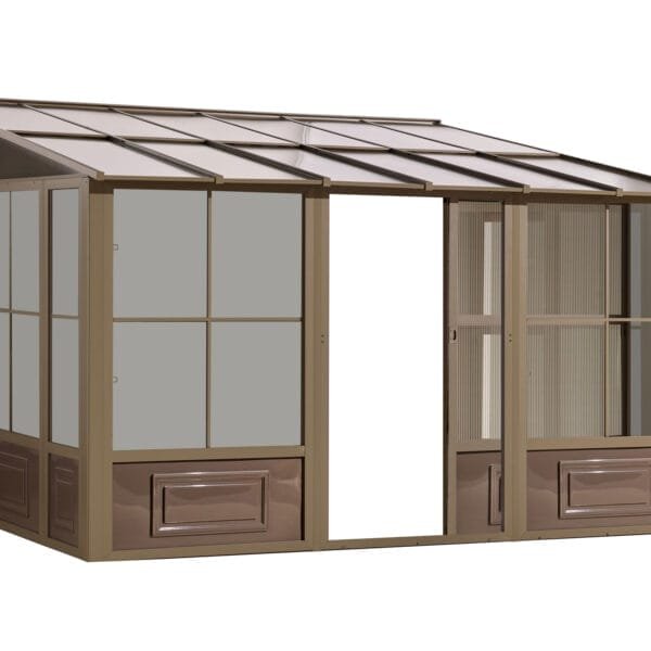 Florence Wall Mounted Solarium 10x12 Polycarbonate Roof W1209 12 060051019079 (3)