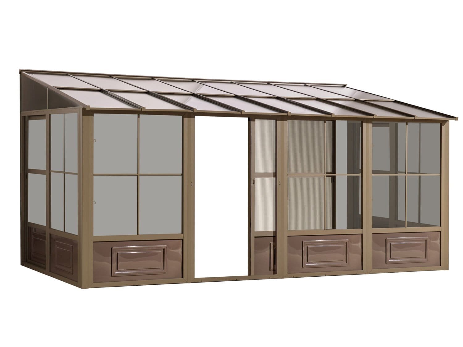 Florence Wall Mounted Solarium 8x16 Polycarbonate Roof W1608 12 060051019055 (3)