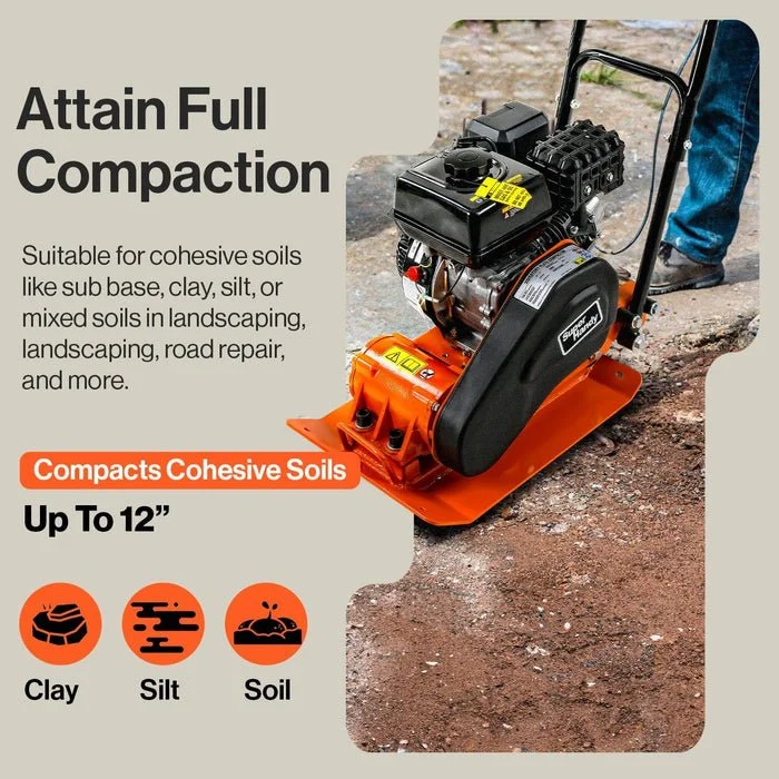 7HP Gas Powered Plate Compactor