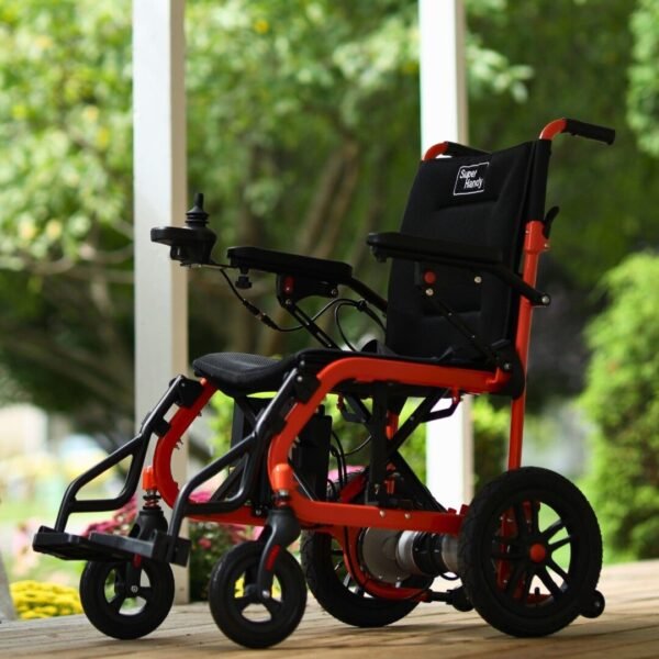 SuperHandy Foldable Aluminum Electric Wheelchair 250W Br (7)