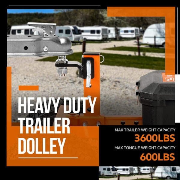 SuperHandy Super Duty Electric Trailer Dolly 3,600 lbs6