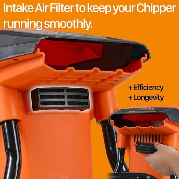 superhandy light duty electric wood chipper for small branches leaves and debris orange wood chipper gut018 fba 30106703560807 700x700