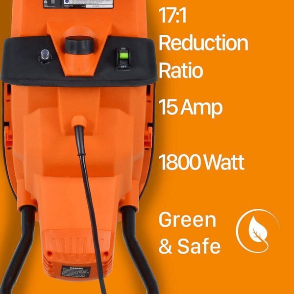 superhandy light duty electric wood chipper for small branches leaves and debris orange wood chipper gut018 fba 30106703888487 700x700