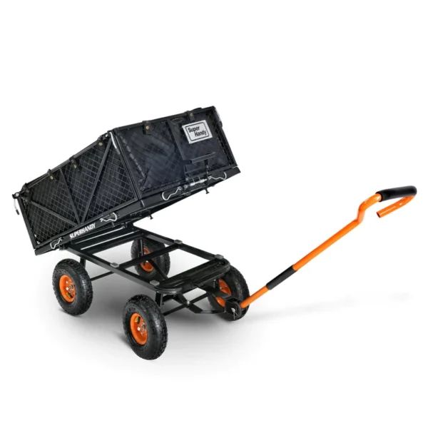superhandy towable garden cart quick dump system 10 tires connects with tugger scooter guo109 new fba 43412948091158